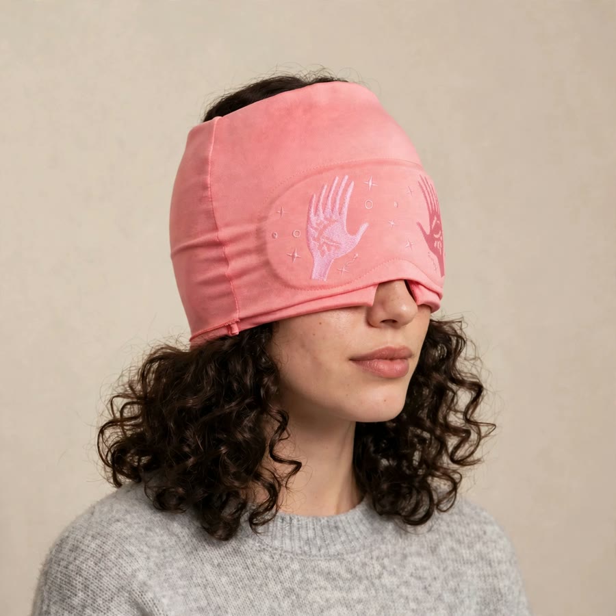 Sliding eye mask